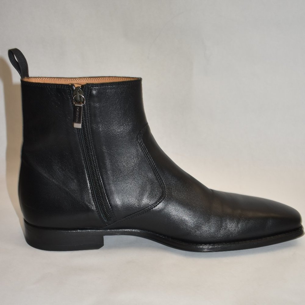 MAGNANNI Men's Jalen Square Toe Zip Boots Black Size 11.5 M 24202 - Picture 6 of 10